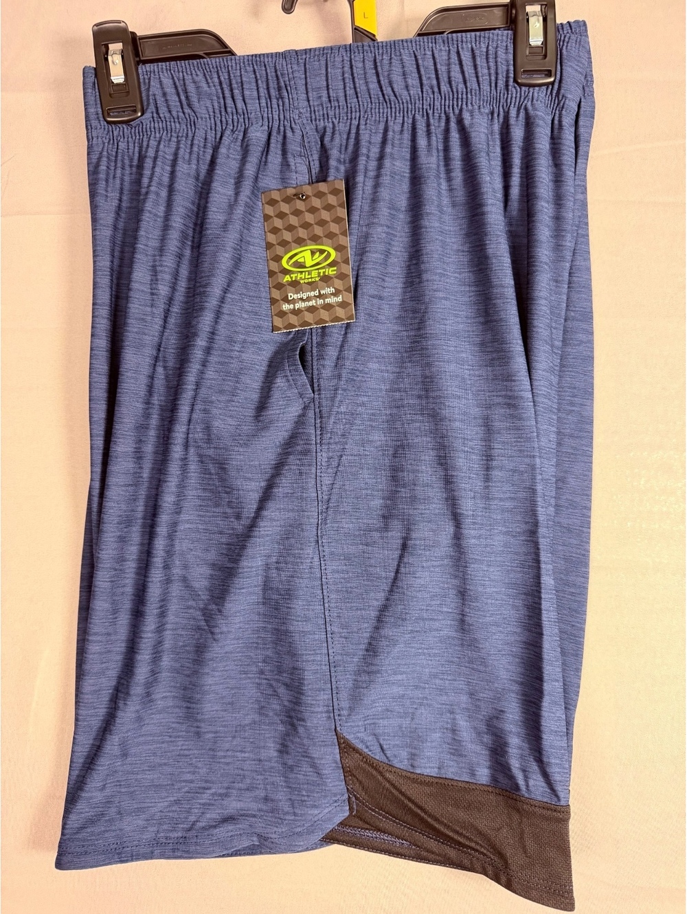 Athletic Works Knit Jersey Shorts Size L (36/38) Blue